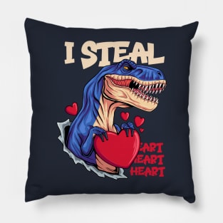 T-Rex valentines day Pillow