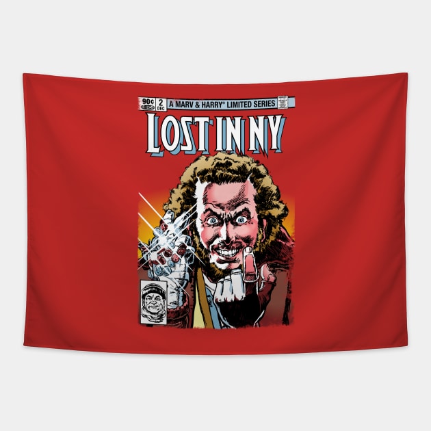 Lost In NY Tapestry by CheddarTees