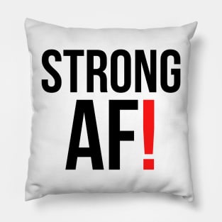 Strong AF gym weights fitness Pillow