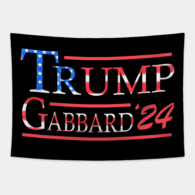 Donald Trump Tulsi Gabbard 2024 Tapestry by Plough Vincent