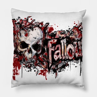 FallOut,Nuclear Explosion Graphic T-Shirt 04 Pillow