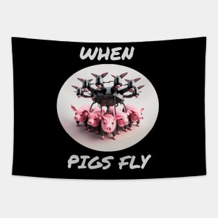 When pigs fly Tapestry