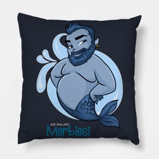 Big Blue Merbie Pillow