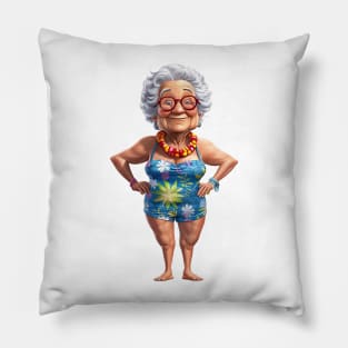 Summer Grandma #4 Pillow