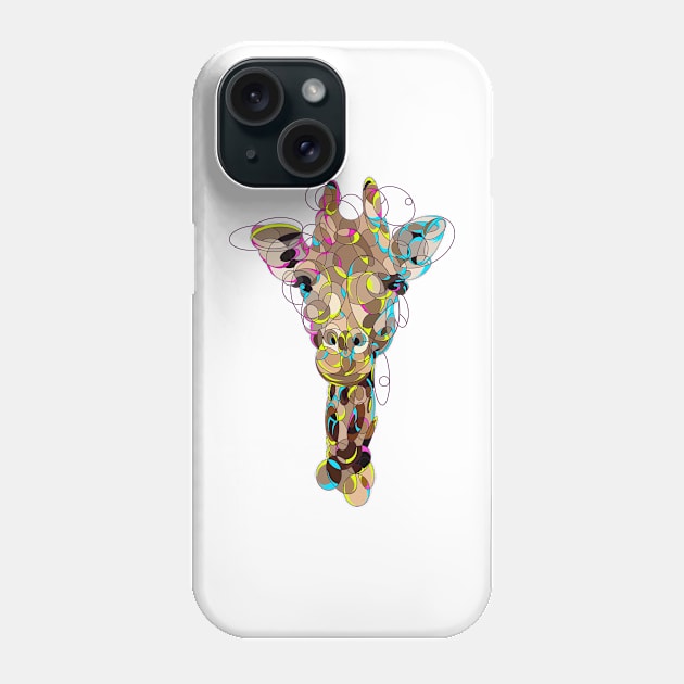 Abstract giraffe Phone Case by San Creative