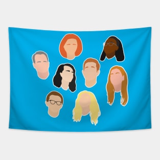 Dear Evan Hansen Original Cast Silhouettes Tapestry