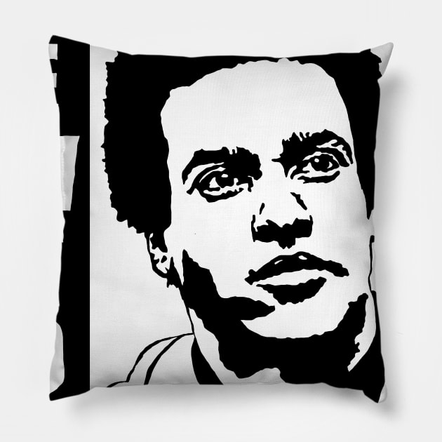 Huey Newton Pillow by WellRed