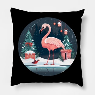 Flamingo Flock Sunset, Love Flamingos Pillow