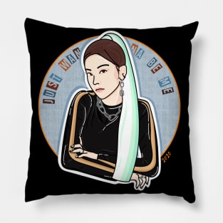 Wanna Be Myself - Sassy Girl Power Logo Design Pillow