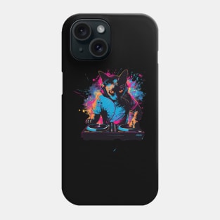 Cat DJ Wave Phone Case