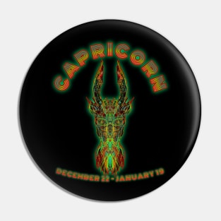 Capricorn 6b Black Pin