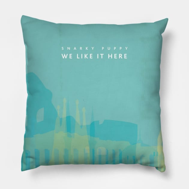 Snarky Puppy #1 Pillow by corekah