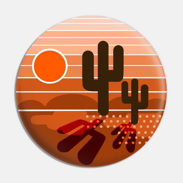 cactus sunset Pin by SeventyEightDesigns