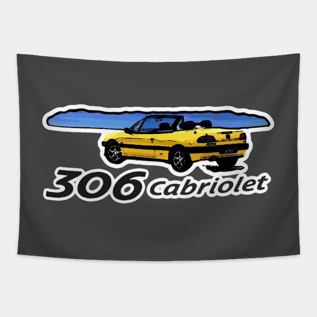 Peugeot 306 cabriolet Tapestry by bobdijkers