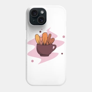 Coffee and plant Phone Case