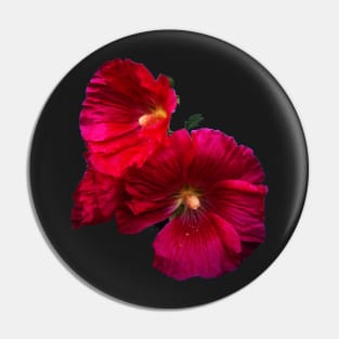 Fuschia Hollyhock Pin