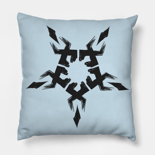 Lord Sokar Symbol Paint Stroke Pillow by shellysom91