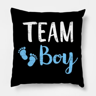 Gender reveal team boy matching family baby party supplies Pillow