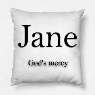 Jane Name meaning Pillow