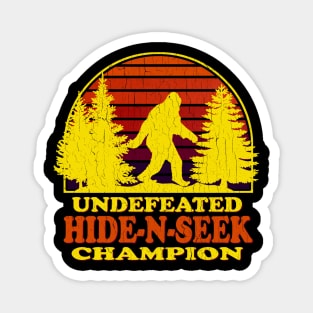 Bigfoot Hide-N-Seek Champ (vintage distressed look) Magnet