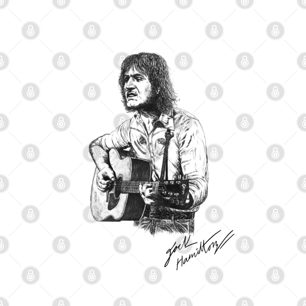 Ralph Mctell Folk Original Ink Drawing Print by HamiltonArt