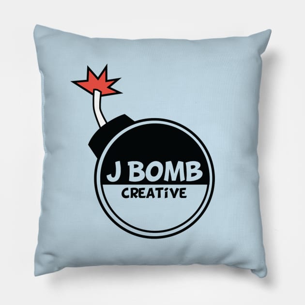 JBomb Creative Logo Pillow by JbombCreative