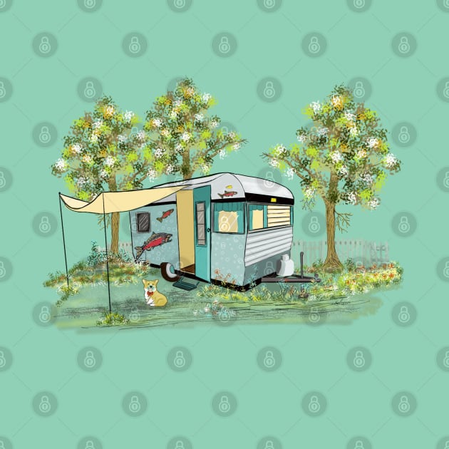 Lets Go Camping! Vintage Retro style..... by Salzanos