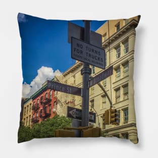 Prince Street SoHo Manhattan News York City Pillow