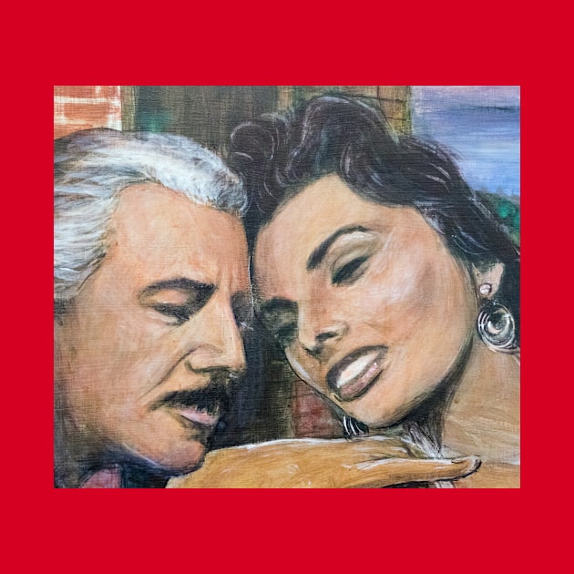 Vittorio De Sica e Sofia Loren by giovannivescera