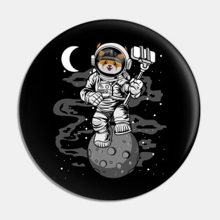 Astronaut Selfie Floki Inu Coin Floki Army To The Moon Crypto Token Cryptocurrency Wallet Birthday Gift For Men Women Kids Pin