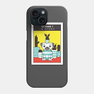 Incredible invisible Pug Phone Case