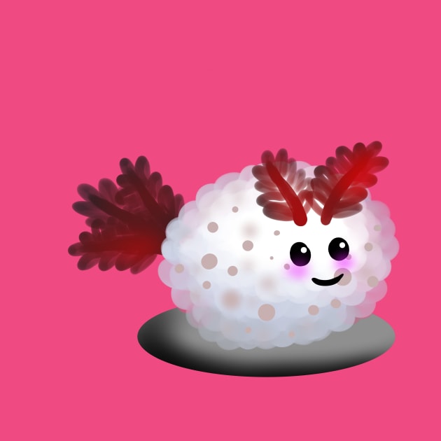 Fluffy cute sea slug bunny by LONELYSPARROW