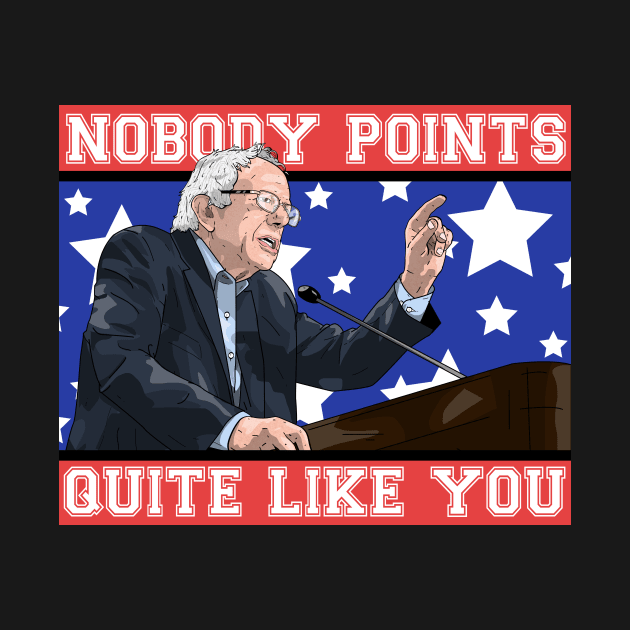 Nobody Points like Bernie by EighthWonderTees