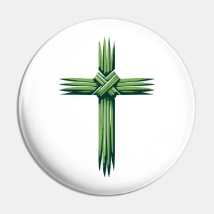 Palm Sunday Leaves Church Christian Easter Cross Christian Pin