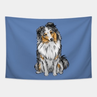 Shetland Sheepdog | Sheltie | Merle | Cute Dog Tapestry