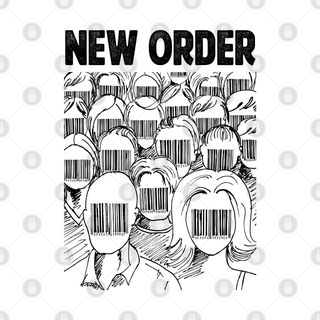 Barcode face New Order by adima