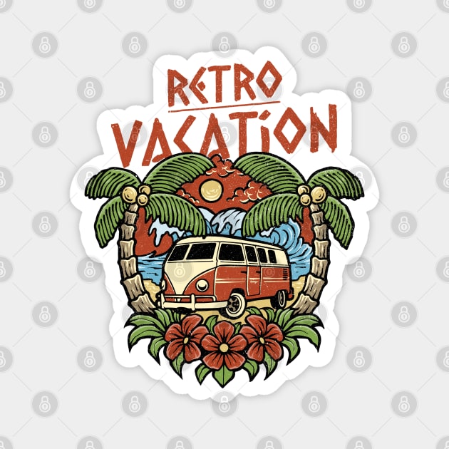 Retro Vacation Magnet by Artisan