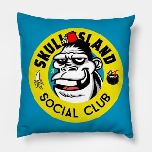 Skull Island Social Club Pillow