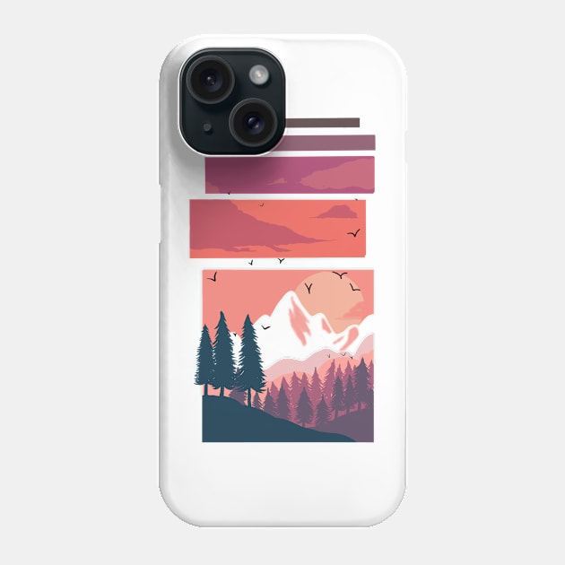 Mountain in winter Phone Case by mohamedayman1