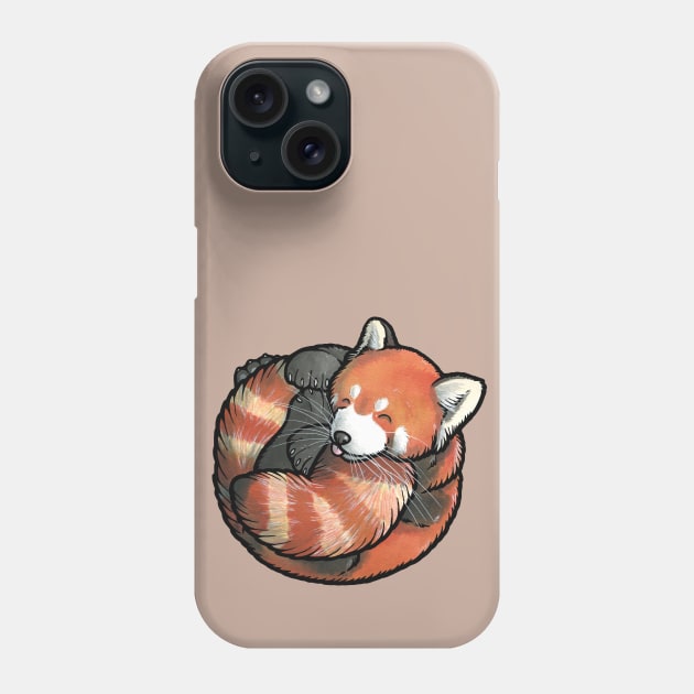 Red Panda Phone Case by animalartbyjess