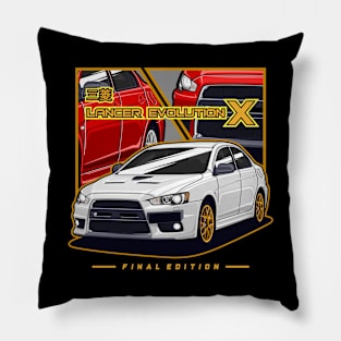 Lancer Evolution X Pillow