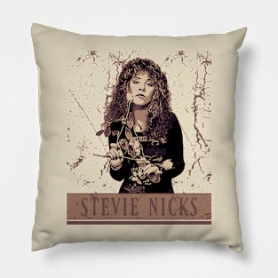 Stevie nicks // Brown Vintage Pillow