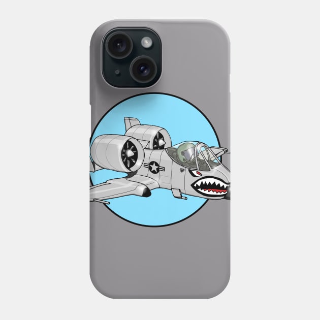 A-10 Warpiglet Phone Case by Greboge Wear