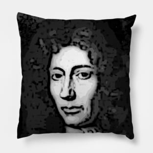 Robert Boyle Black And White Portrait | Robert Boyle Artwork 2 Pillow