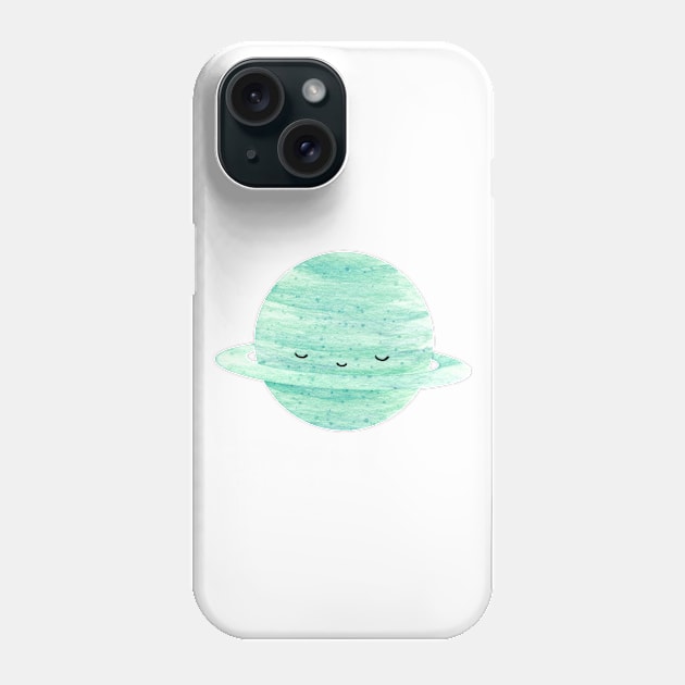 uranus cute planet Phone Case by shoko