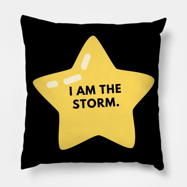 I am the storm Pillow by BlackMeme94