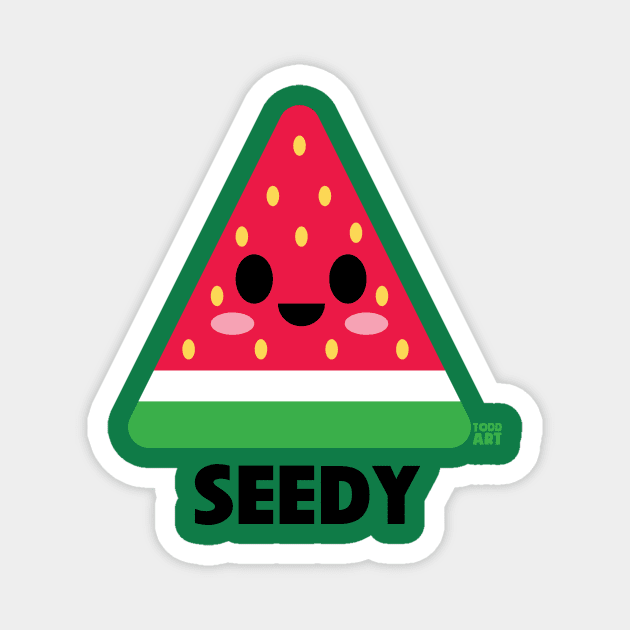 SEEDY Magnet by toddgoldmanart