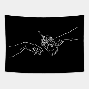 Creation of iced coffee Tapestry