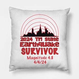 I Survived the NYC Earthquake Quake Tri State 2024 Pillow