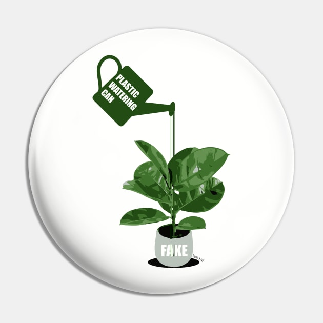 Green plastic watering can For a fake Chinese rubber plant. - Original illustration by FOGS Pin by FOGSJ